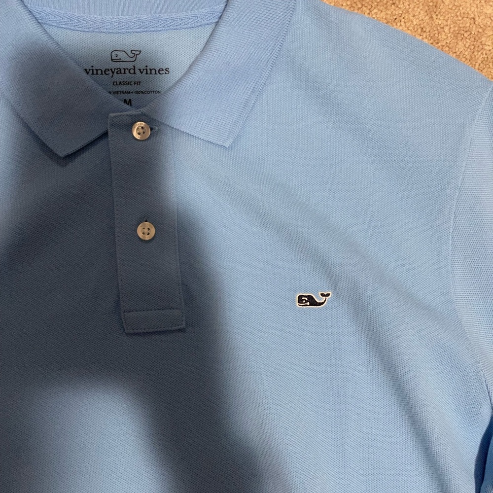 Vineyard vines light blue polo